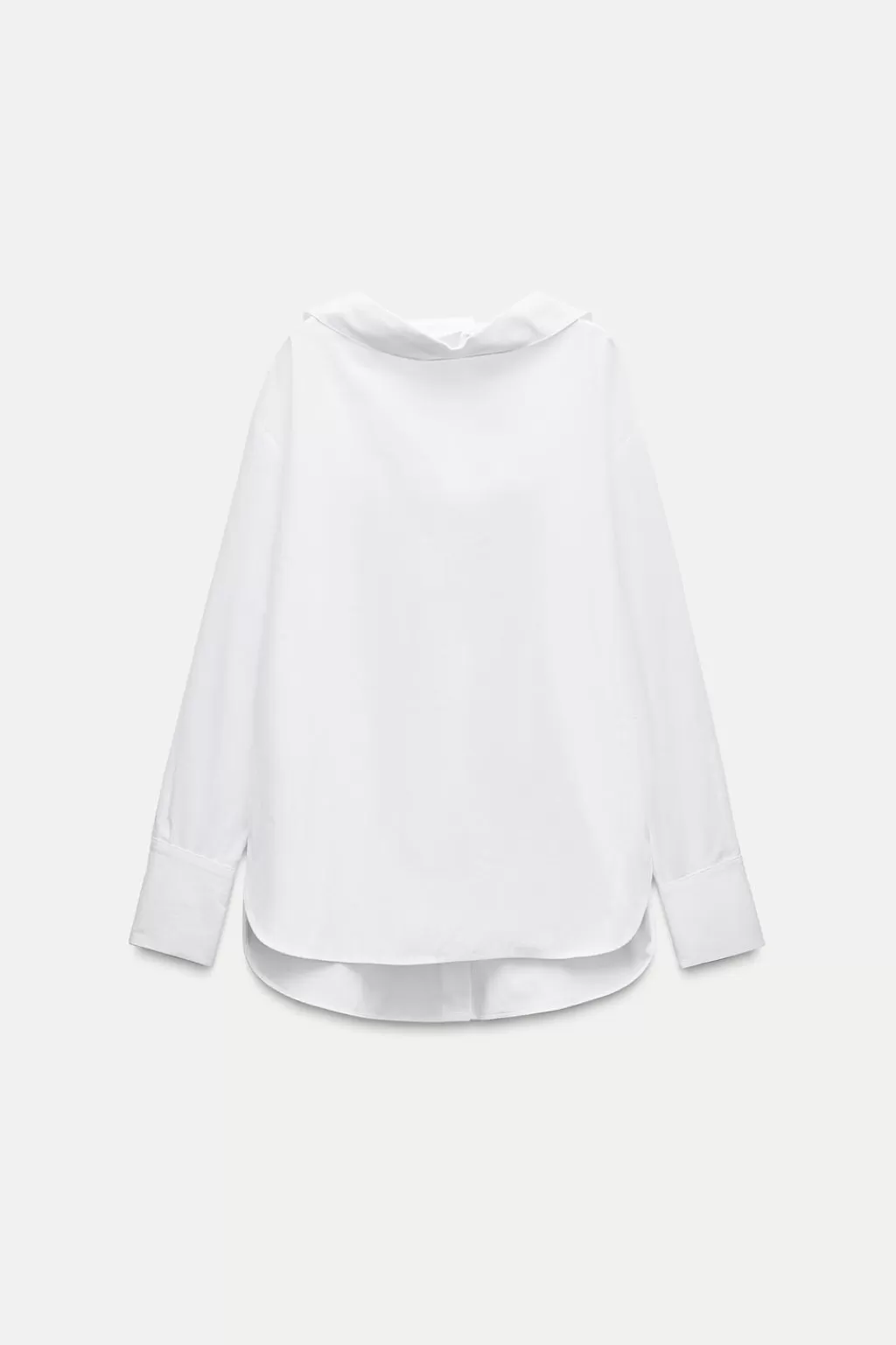 ZARA CAMISA POPELÍN TIRA ZW COLLECTION<Mujer Camisas / Blusas