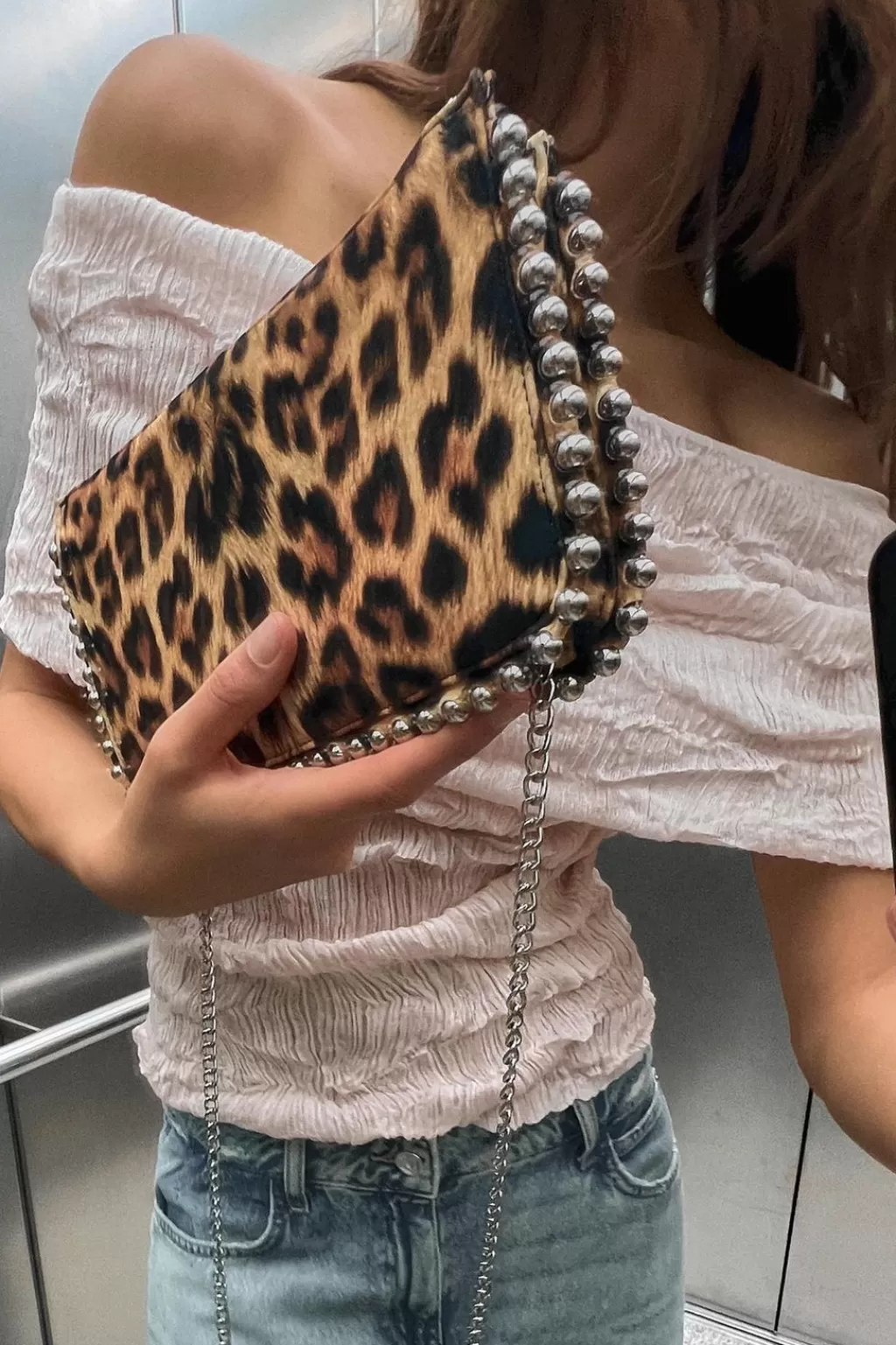 ZARA CARTERA BANDOLERA TACHAS<Mujer Bolsos