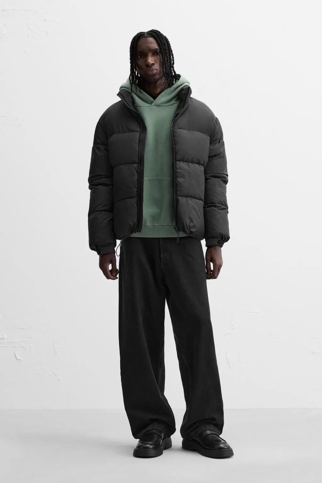 ZARA CAZADORA ACOLCHADA COLOR BLOCK<Hombre Plumíferos