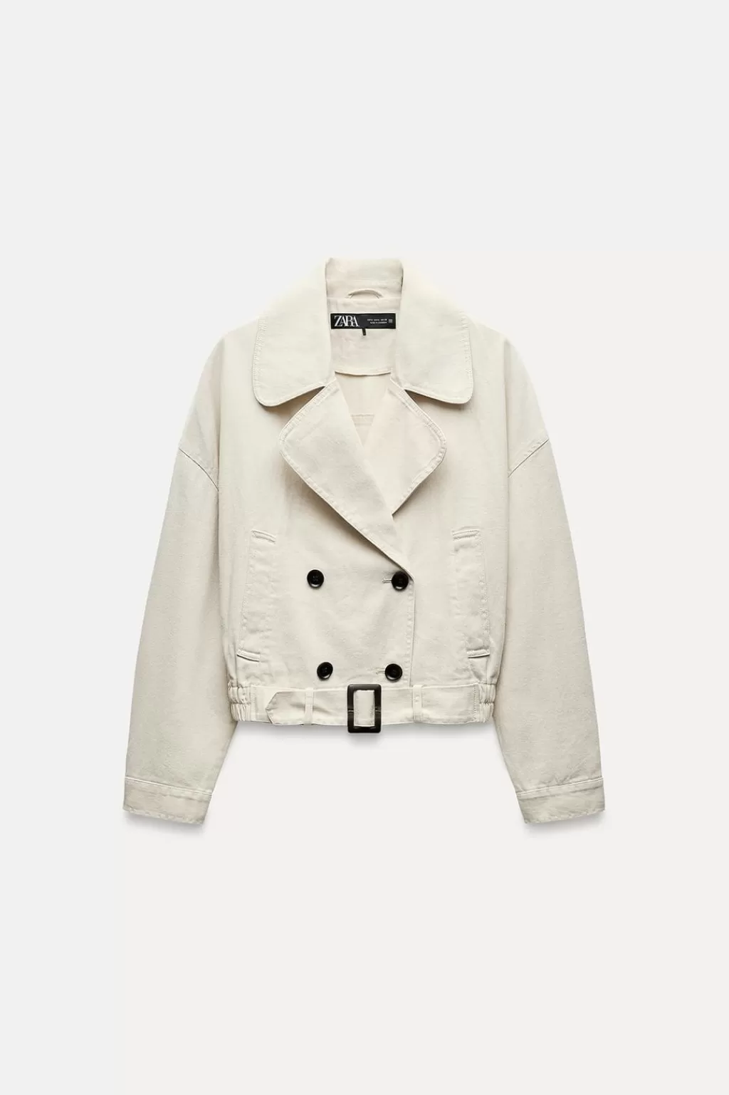 ZARA CAZADORA CORTA BAJO ELÁSTICO<Mujer Chaquetas / Cazadoras