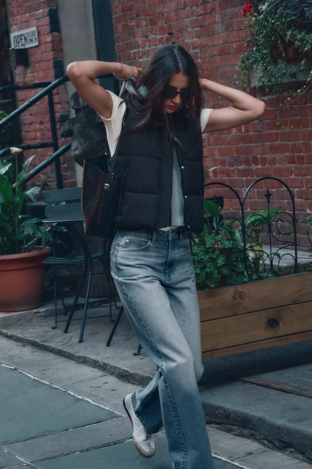ZARA CHALECO ACOLCHADO COMBINADO CAPUCHA<Mujer Abrigos / Anoraks