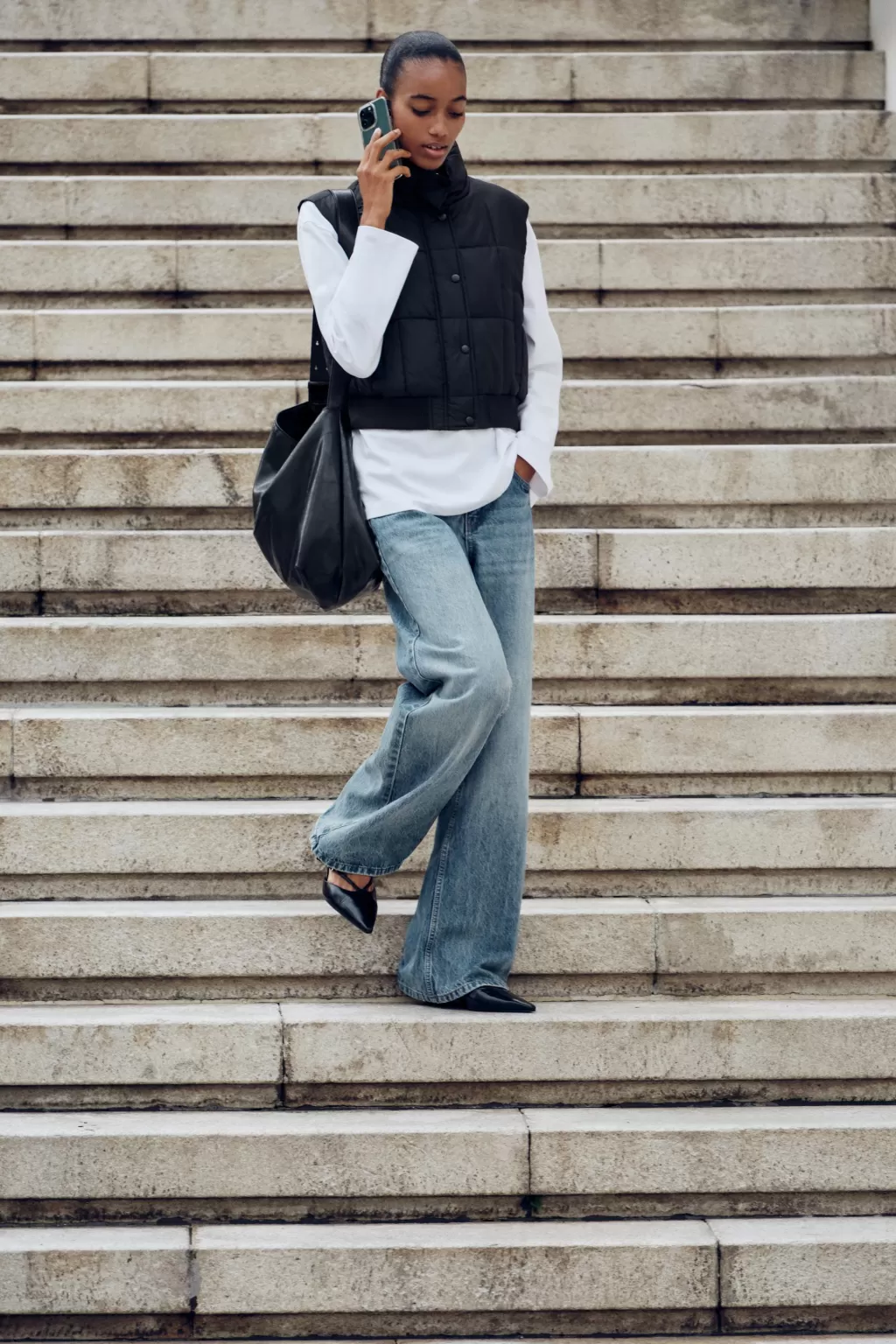 ZARA CHALECO ACOLCHADO CORTO<Mujer Abrigos / Anoraks