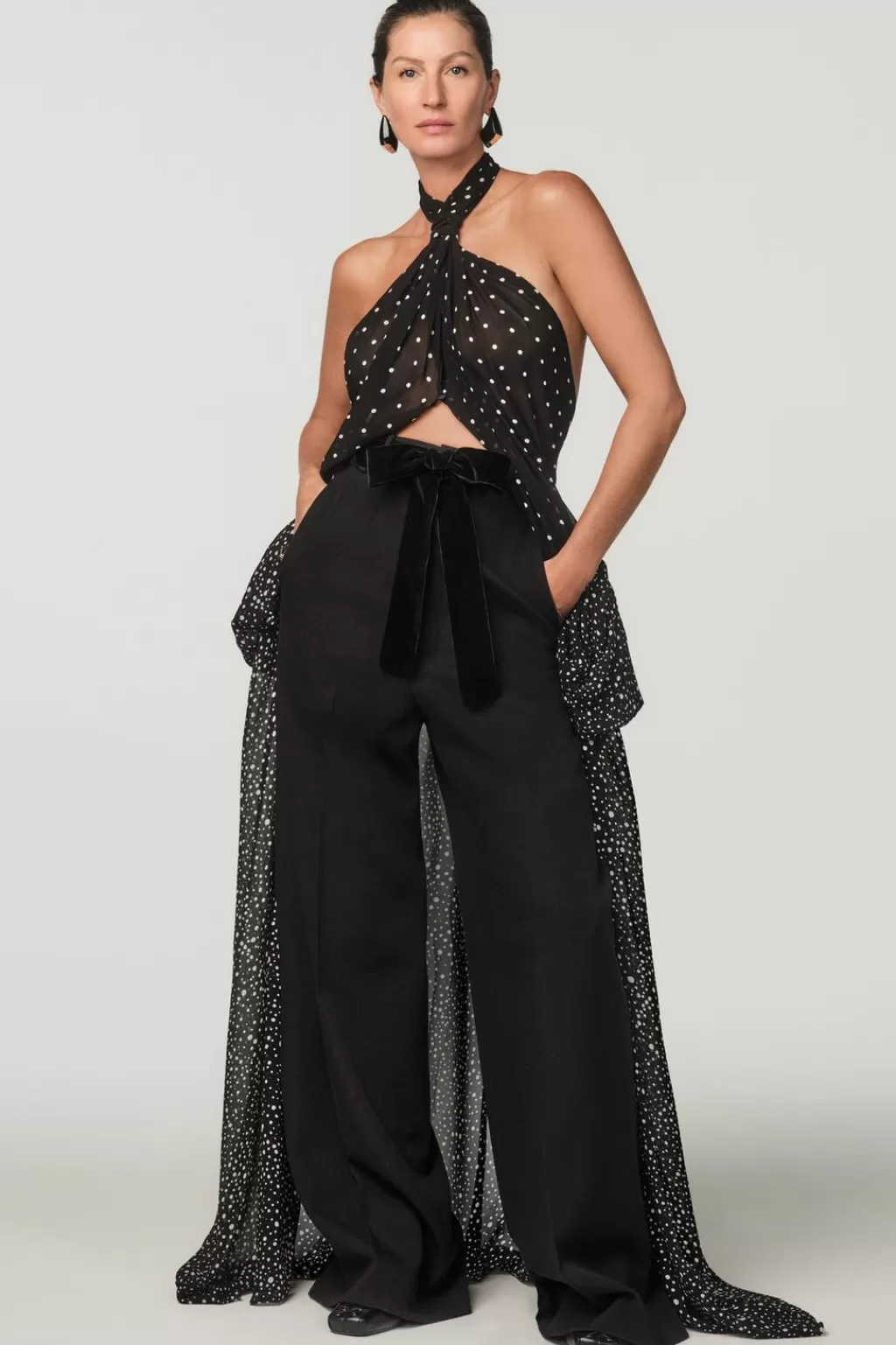 ZARA CHALECO LARGO LUNARES X STEFANO PILATI<Mujer Vestidos