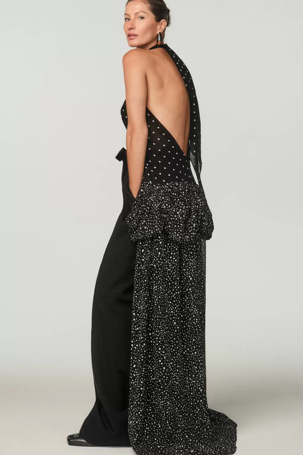 ZARA CHALECO LARGO LUNARES X STEFANO PILATI<Mujer Vestidos