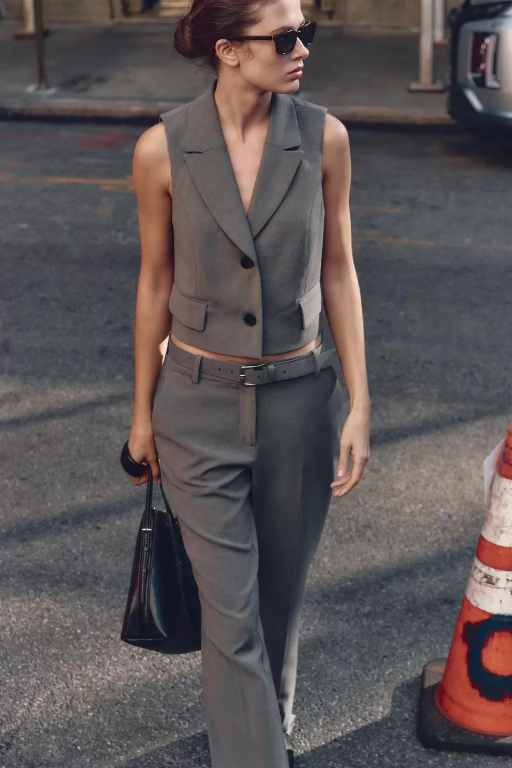 ZARA CHALECO TAPETAS<Mujer Blazers / Chalecos