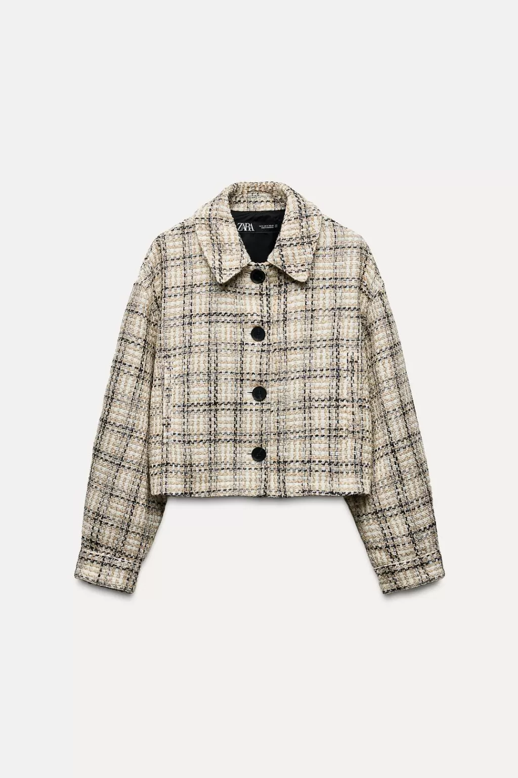 ZARA CHAQUETA CORTA ESTRUCTURA<Mujer Chaquetas / Cazadoras | Blazers / Chalecos