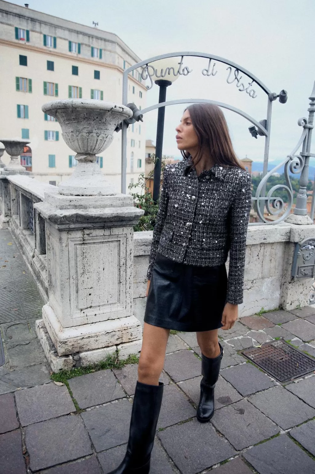 ZARA CHAQUETA ESTRUCTURA LENTEJUELAS<Mujer Chaquetas / Cazadoras