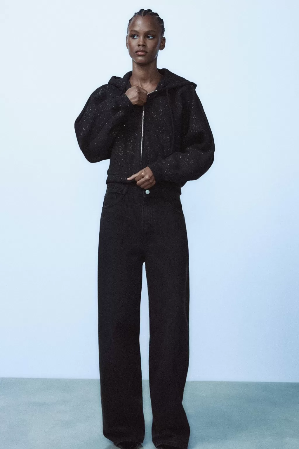 ZARA CHAQUETA GLITTER<Mujer Chaquetas / Cazadoras | Sudaderas / Joggers