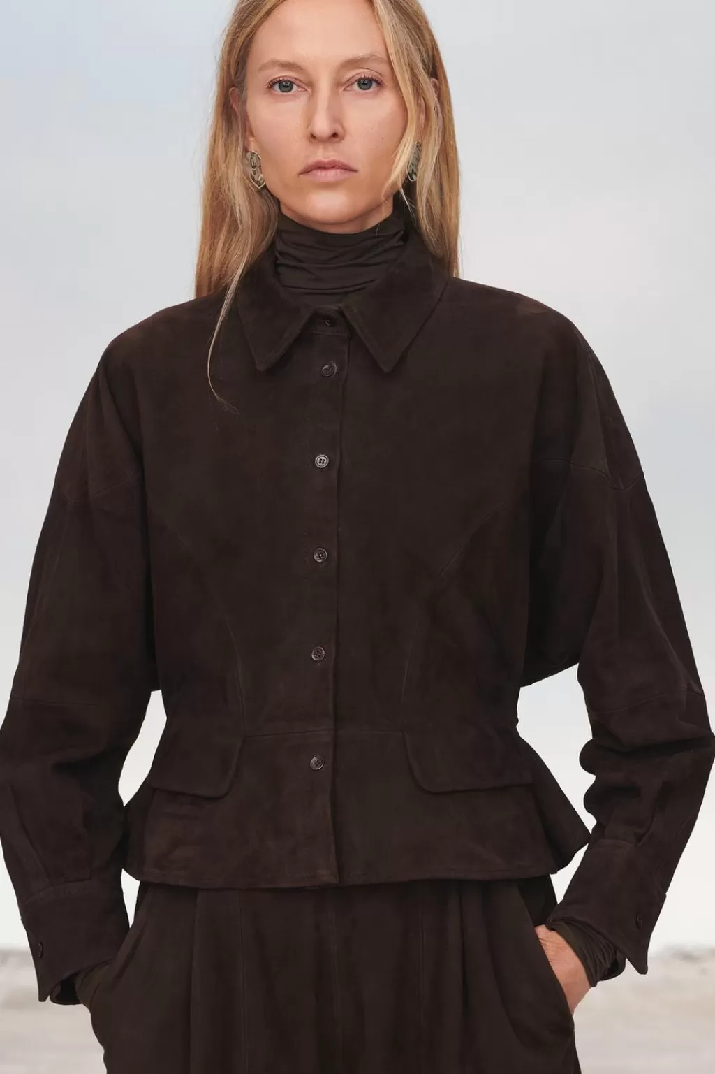 ZARA CHAQUETA PIEL ANTE LIMITED EDITION<Mujer Chaquetas / Cazadoras