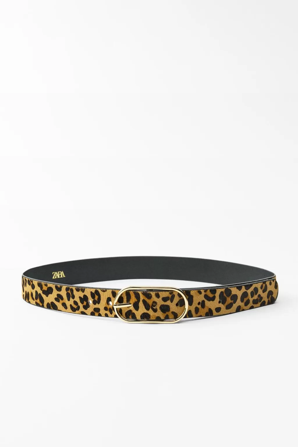 ZARA CINTURÓN PIEL ESTAMPADO ANIMAL<Mujer Accesorios / Bisuteria