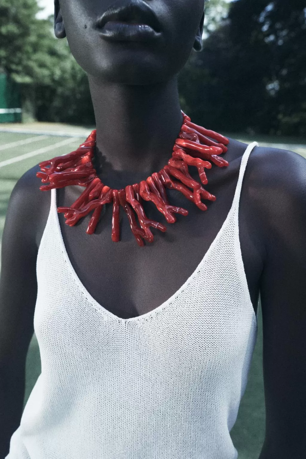 ZARA COLLAR EFECTO CORAL<Mujer Accesorios / Bisuteria