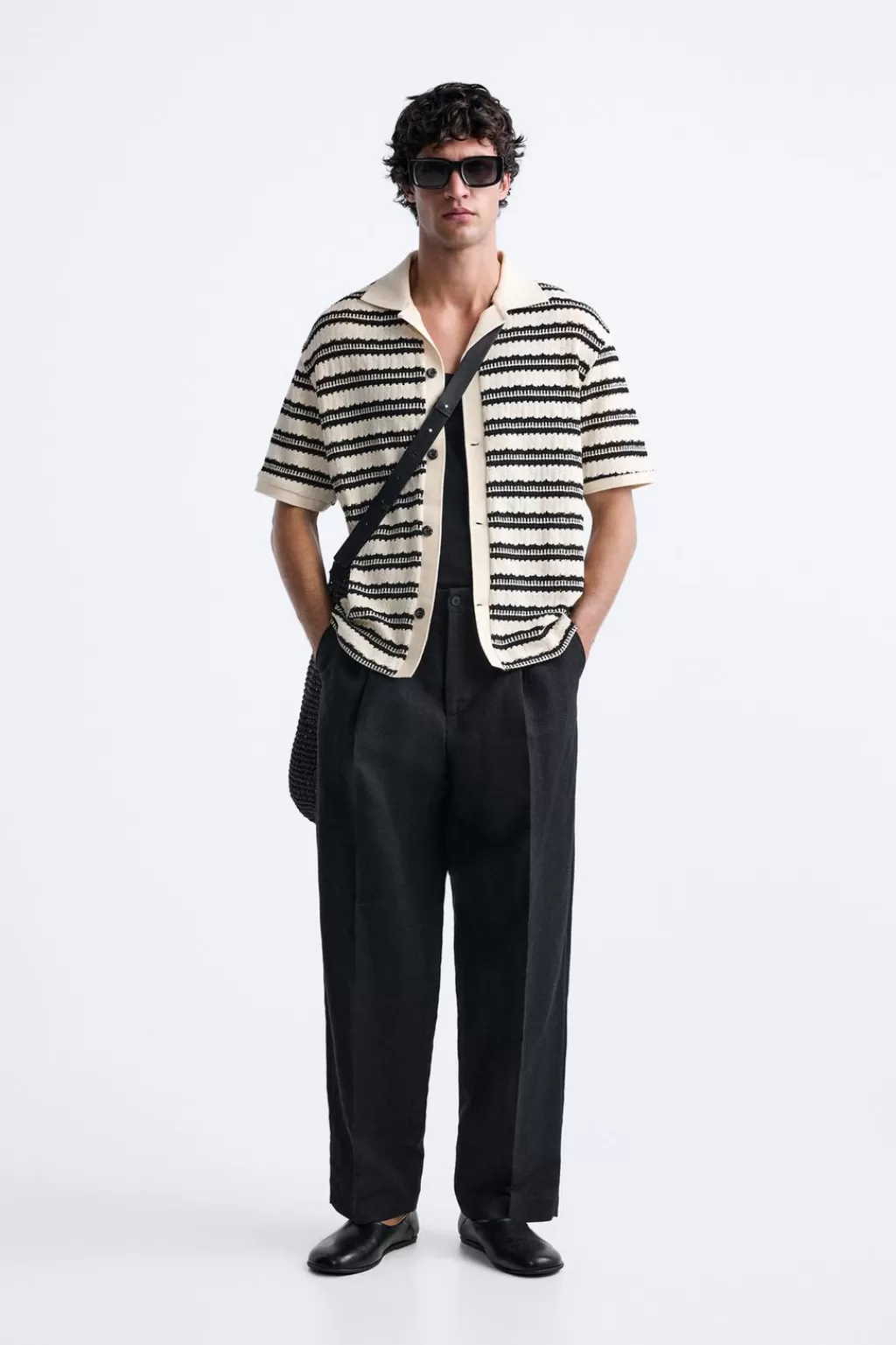 ZARA CÁRDIGAN ESTRUCTURA RAYAS<Hombre Jerséis / Chaquetas | Camisas