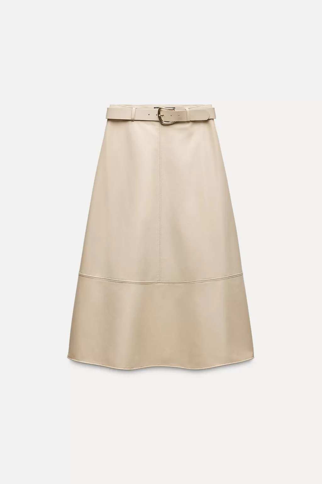 ZARA FALDA CAPA EFECTO PIEL<Mujer Faldas / Shorts