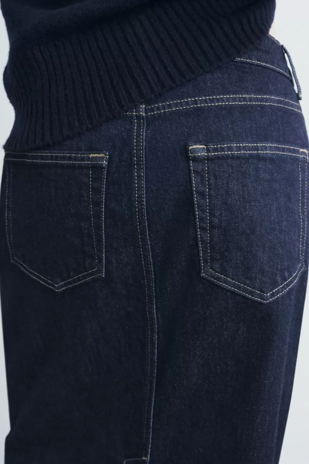 ZARA FALDA DENIM TUBO ZW COLLECTION<Mujer Faldas / Shorts