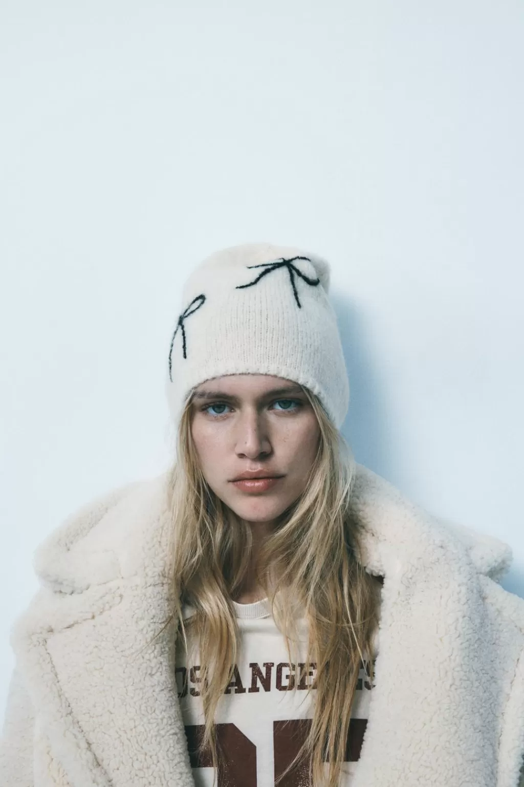 ZARA GORRO BEANIE PUNTO GRUESO LAZOS<Mujer Accesorios / Bisuteria