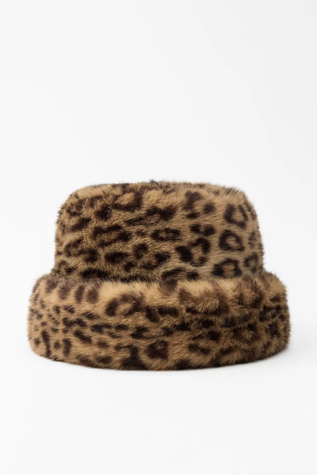 ZARA GORRO EFECTO PELO ESTAMPADO ANIMAL<Mujer Accesorios / Bisuteria