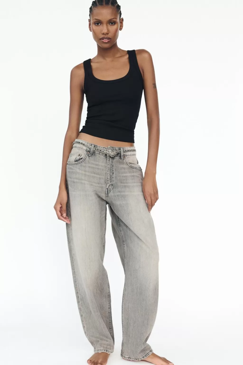 ZARA JEANS TAILORED BALLOON TIRO MEDIO<Mujer Jeans