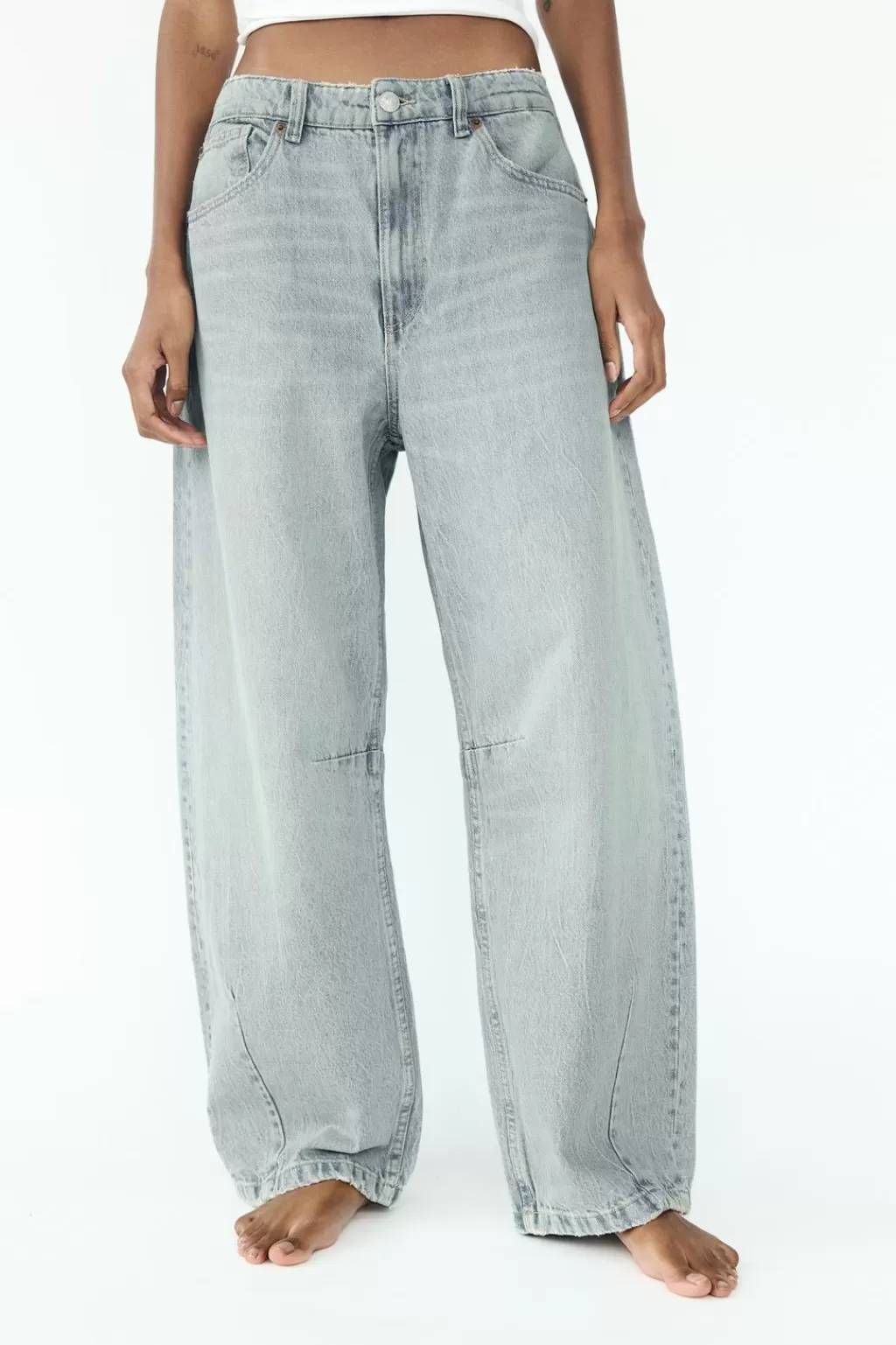 ZARA JEANS TRF BAGGY BALLOON TIRO MEDIO<Mujer Jeans