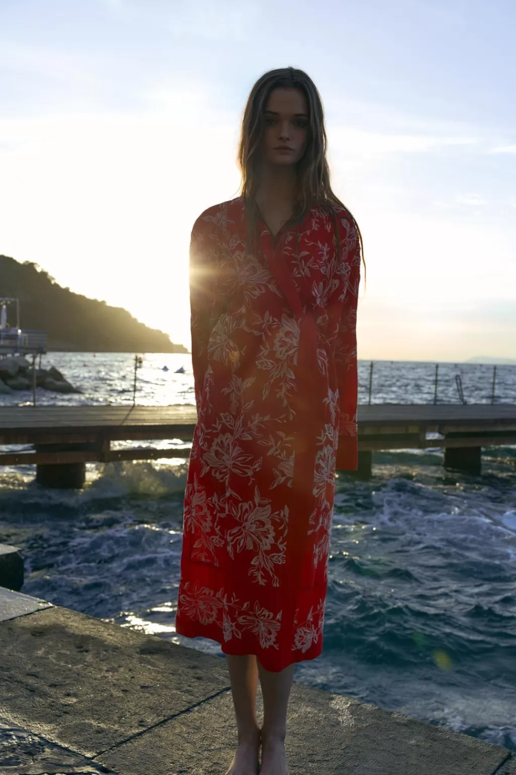 ZARA KIMONO ESTAMPADO BORDADOS<Mujer Chaquetas / Cazadoras