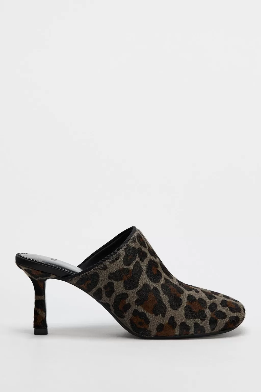 ZARA MULE PIEL ESTAMPADO ANIMAL<Mujer Zapatos