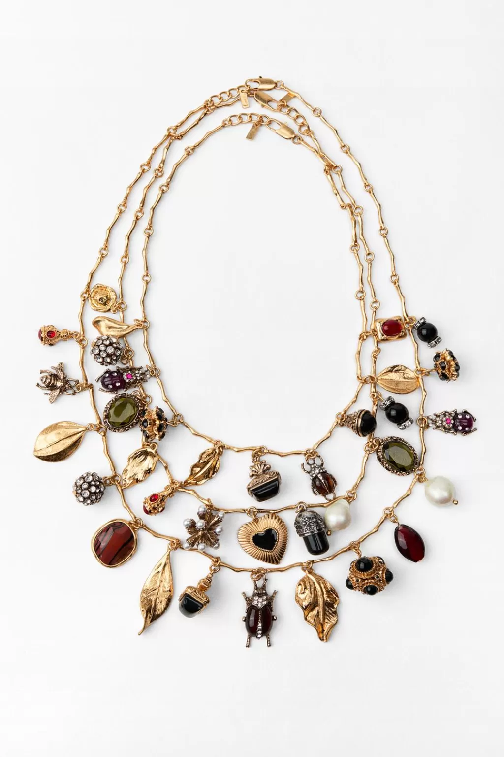 ZARA PACK 3 COLLARES MULTICHARMS<Mujer Accesorios / Bisuteria