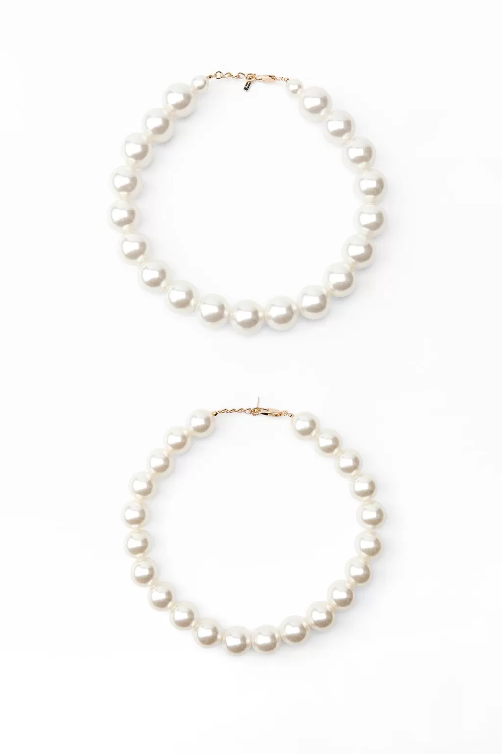 ZARA PACK 2 COLLARES PERLAS<Mujer Accesorios / Bisuteria