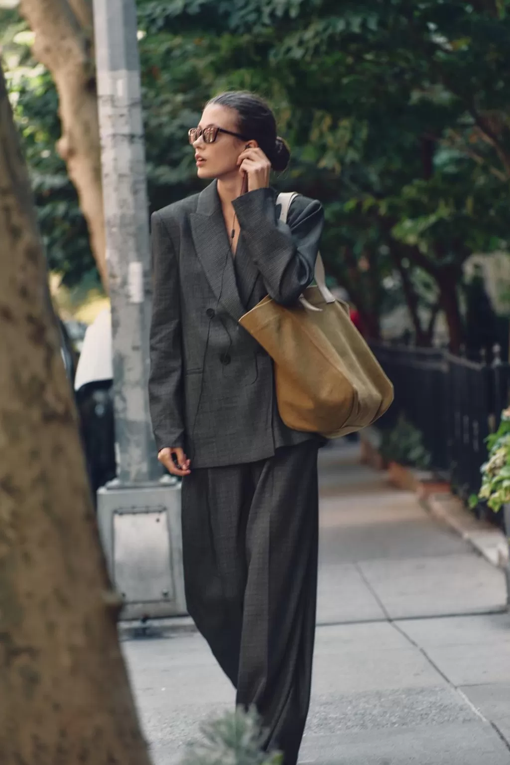 ZARA PANTALÓN ANCHO PINZAS<Mujer Pantalones
