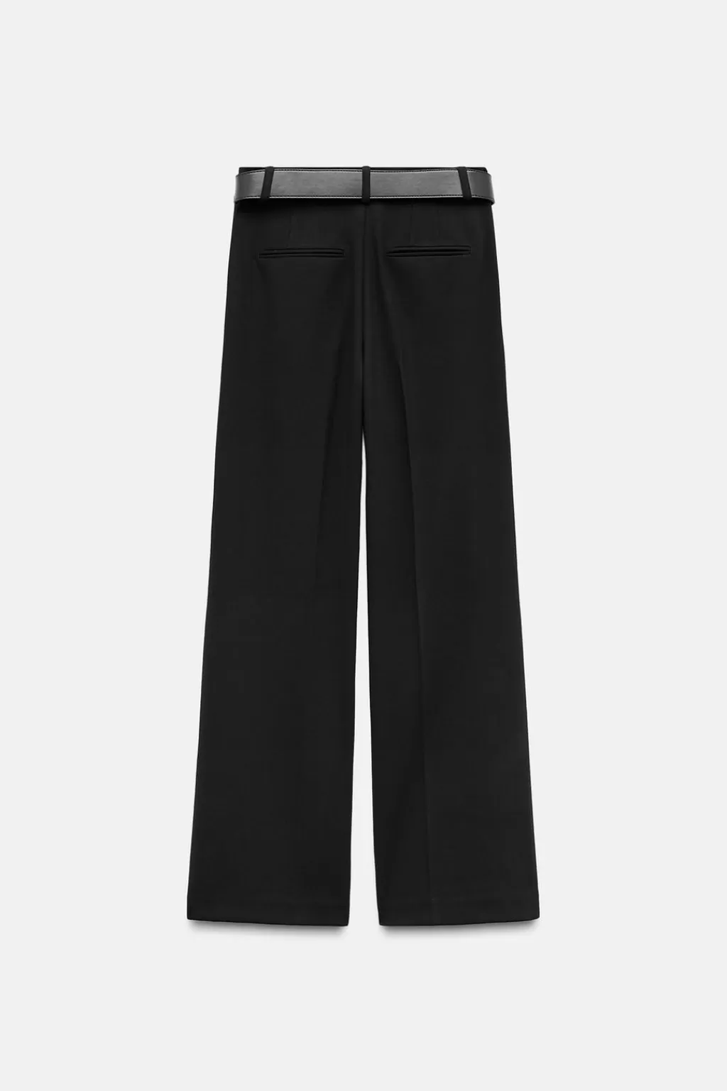 ZARA PANTALÓN ANCHO PINZAS CINTURÓN<Mujer Pantalones