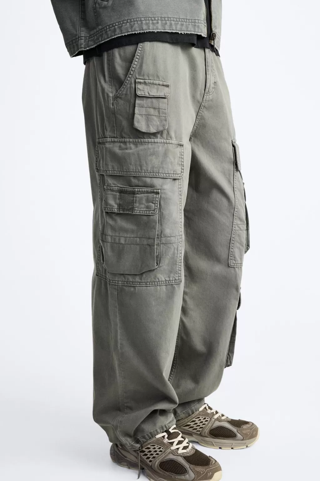 ZARA PANTALÓN CARGO BOLSILLOS<Hombre Pantalones | Cargo