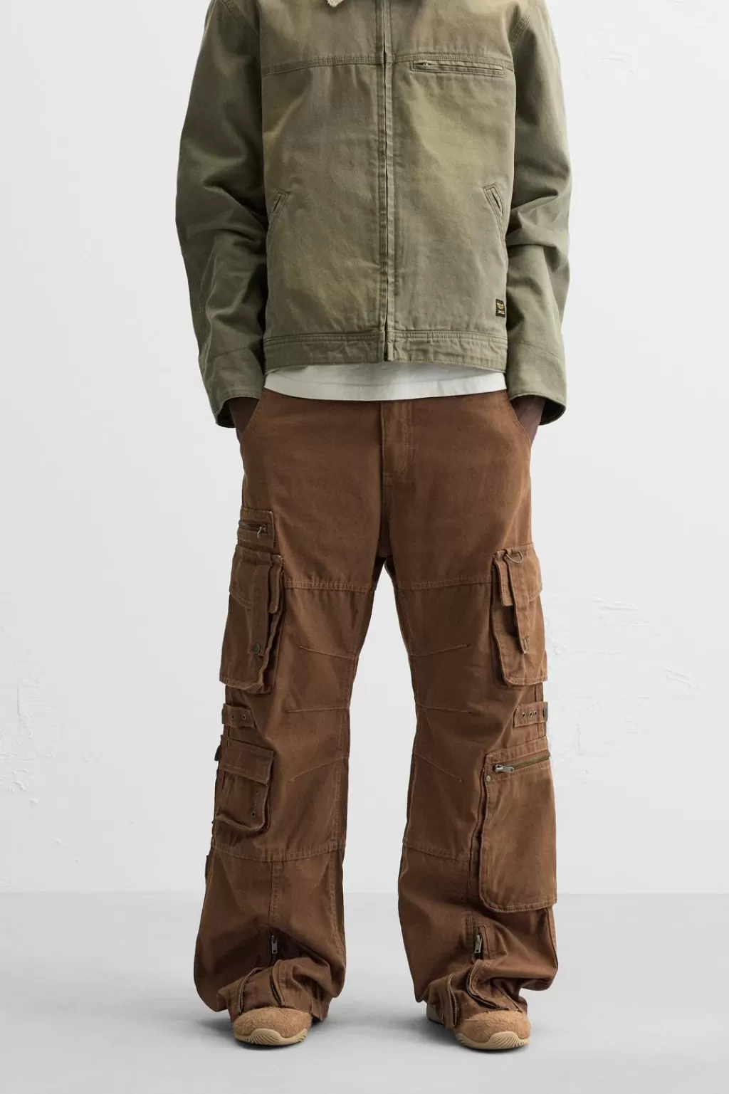 ZARA PANTALÓN CARGO BOLSILLOS<Hombre Pantalones | Cargo