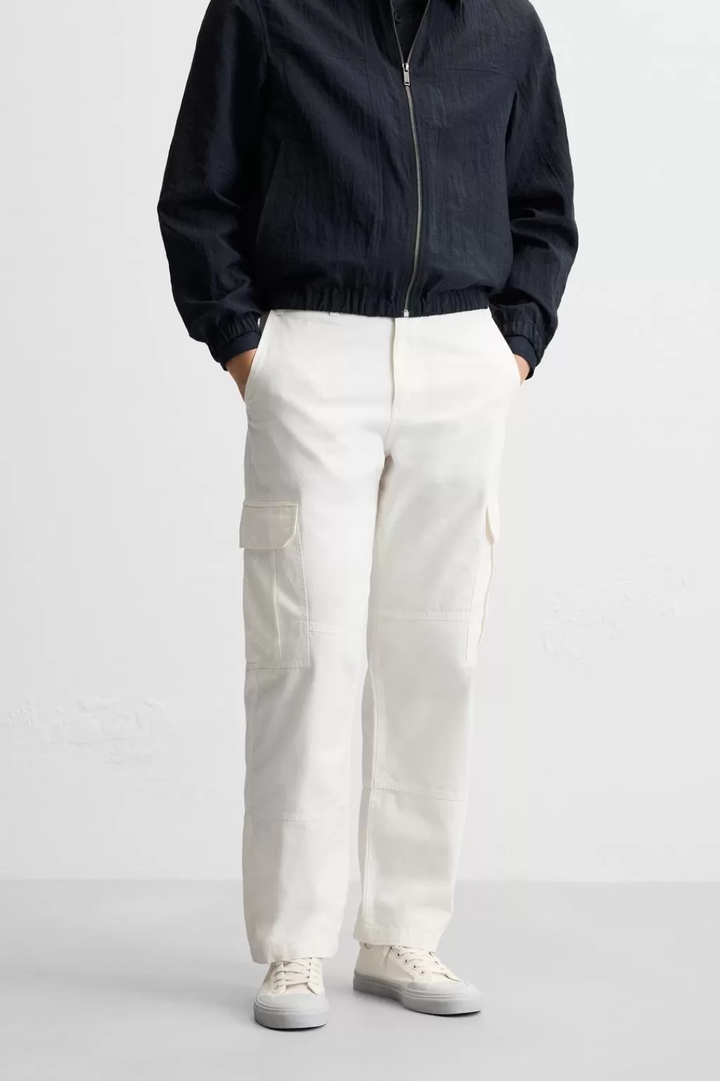 ZARA PANTALÓN CARGO CANVAS<Hombre Pantalones | Cargo