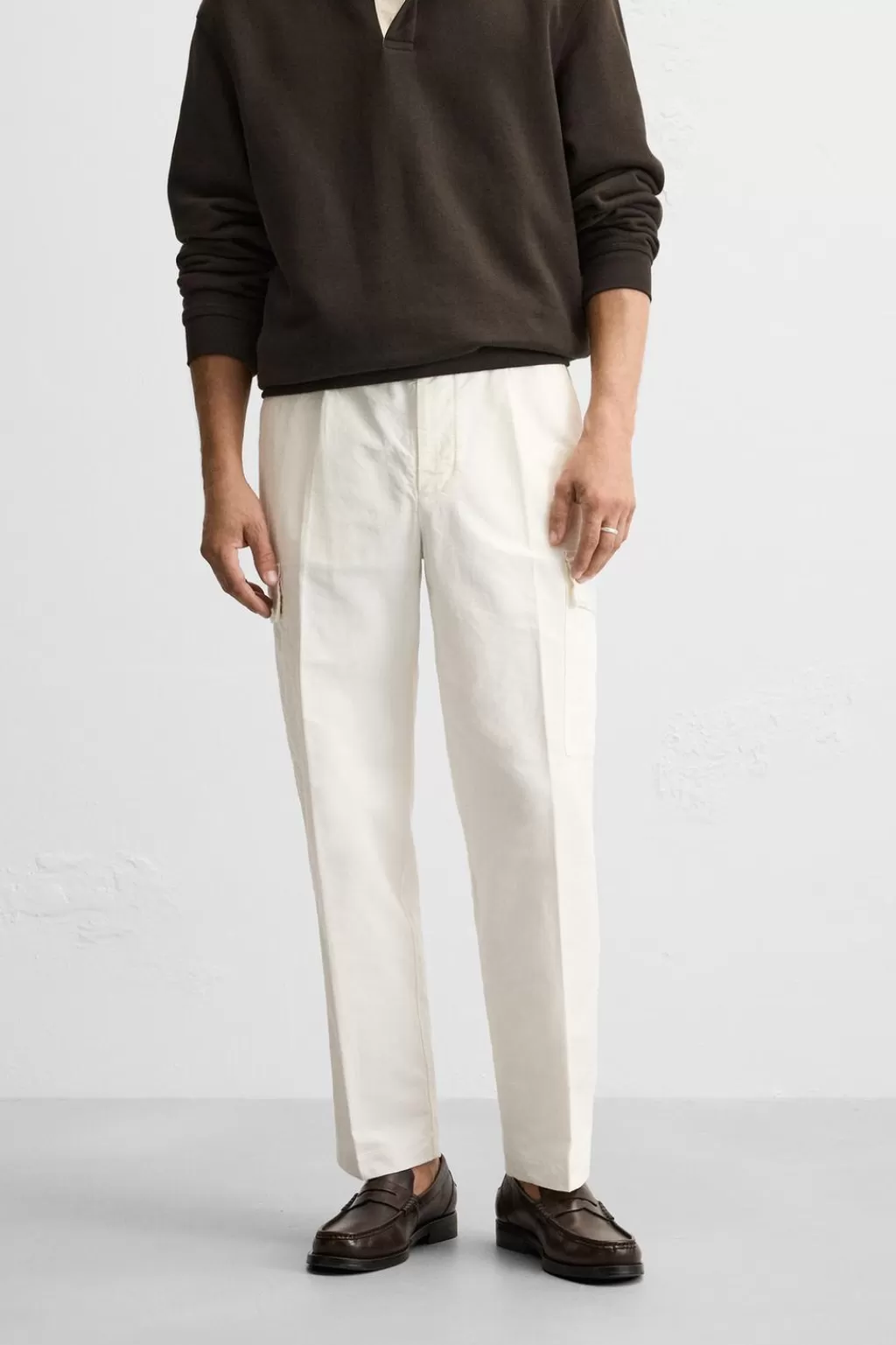 ZARA PANTALÓN CARGO LAVADO<Hombre Pantalones | Cargo