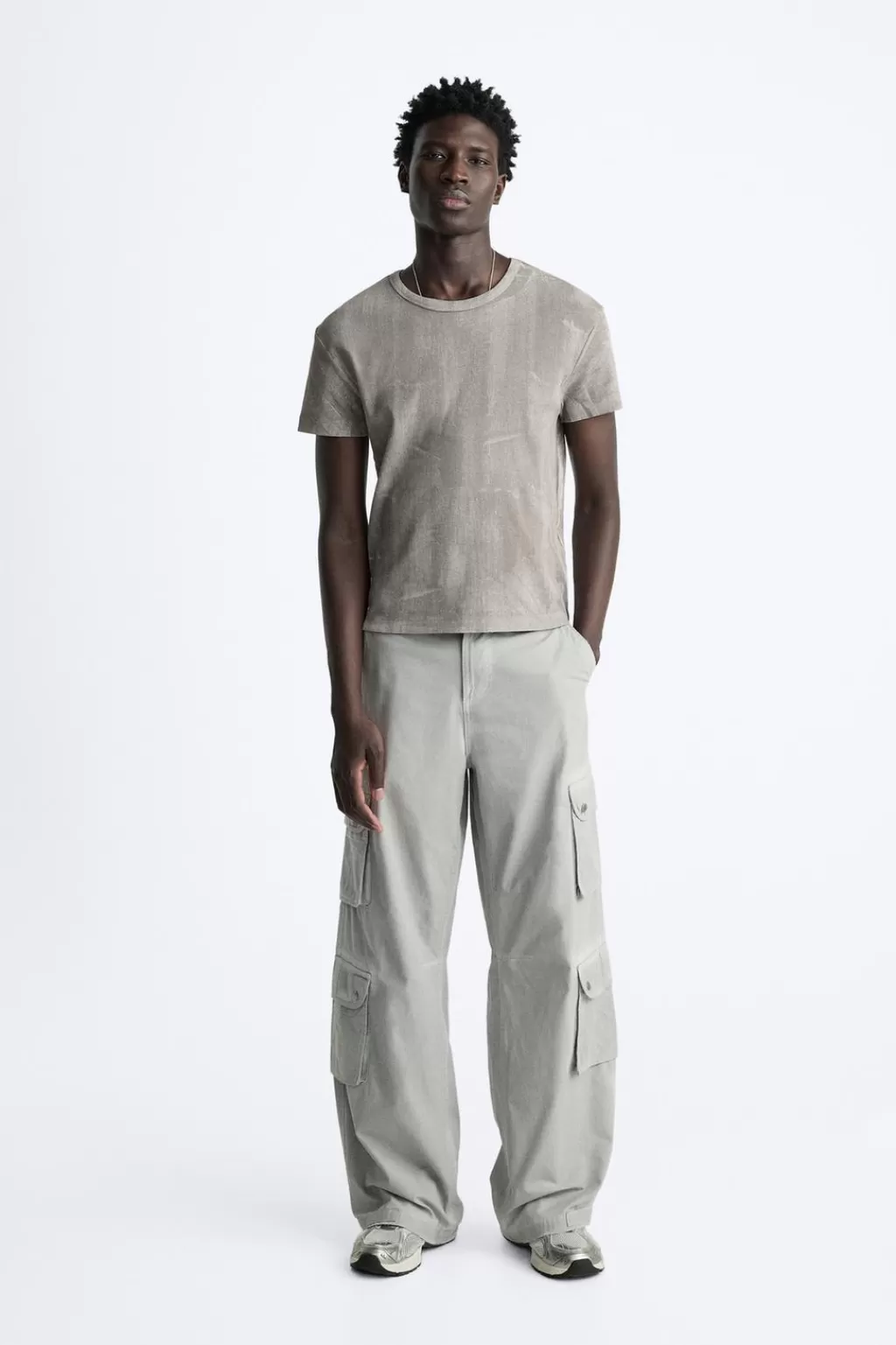 ZARA PANTALÓN CARGO OVERDYED<Hombre Pantalones | Cargo