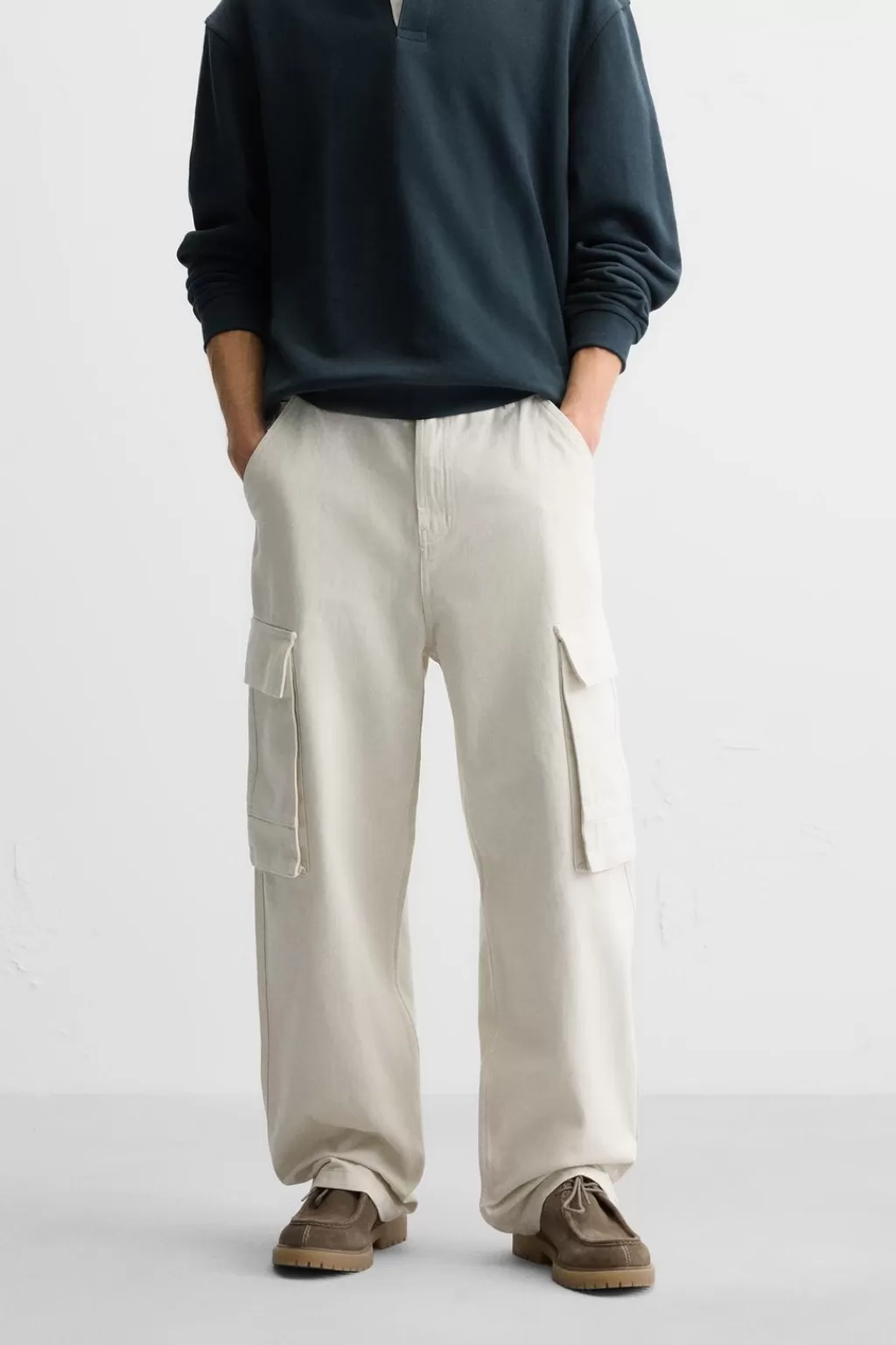 ZARA PANTALÓN CARGO RELAXED FIT<Hombre Pantalones | Cargo