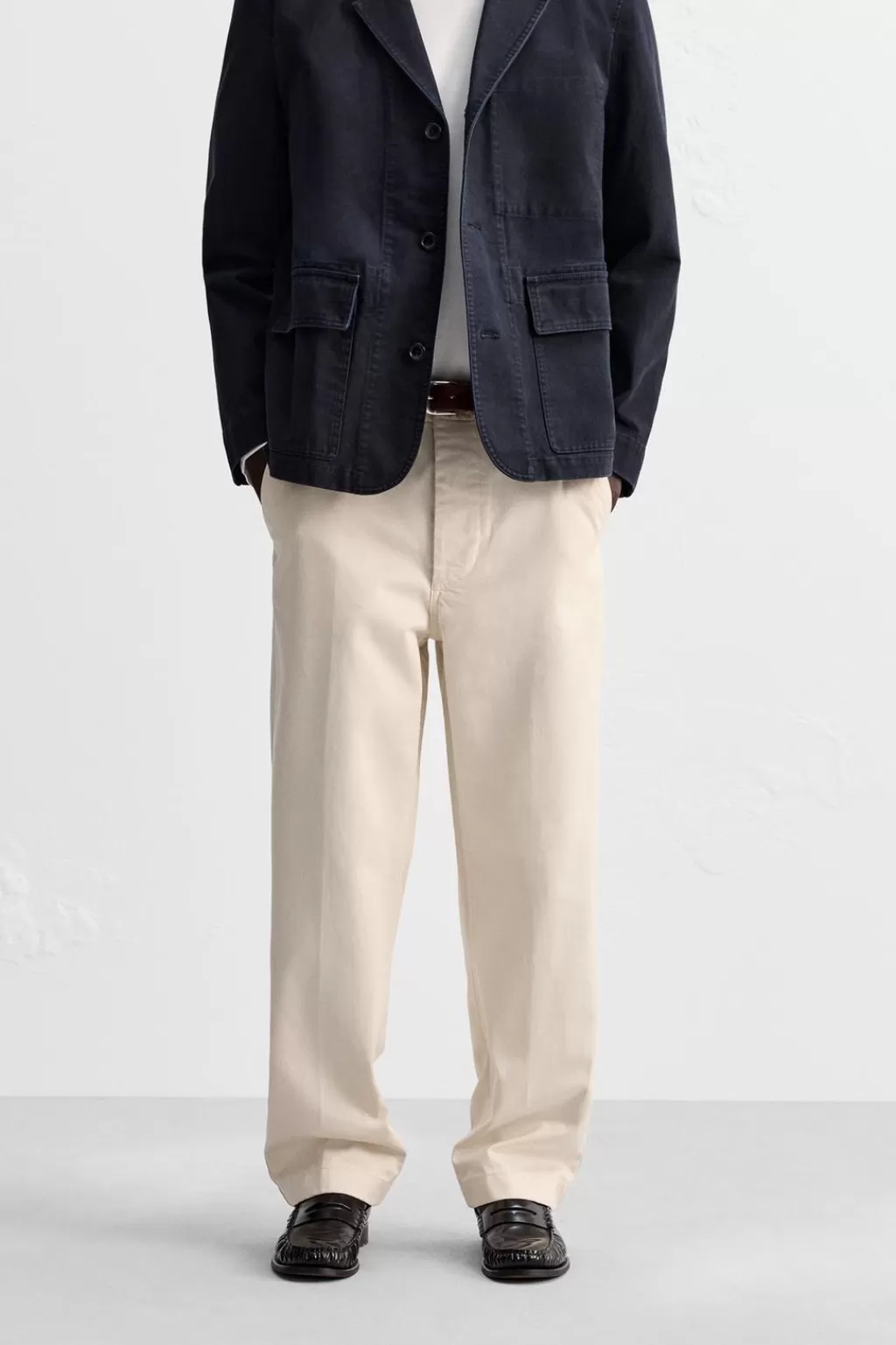 ZARA PANTALÓN CHINO ESTRUCTURA<Hombre Pantalones