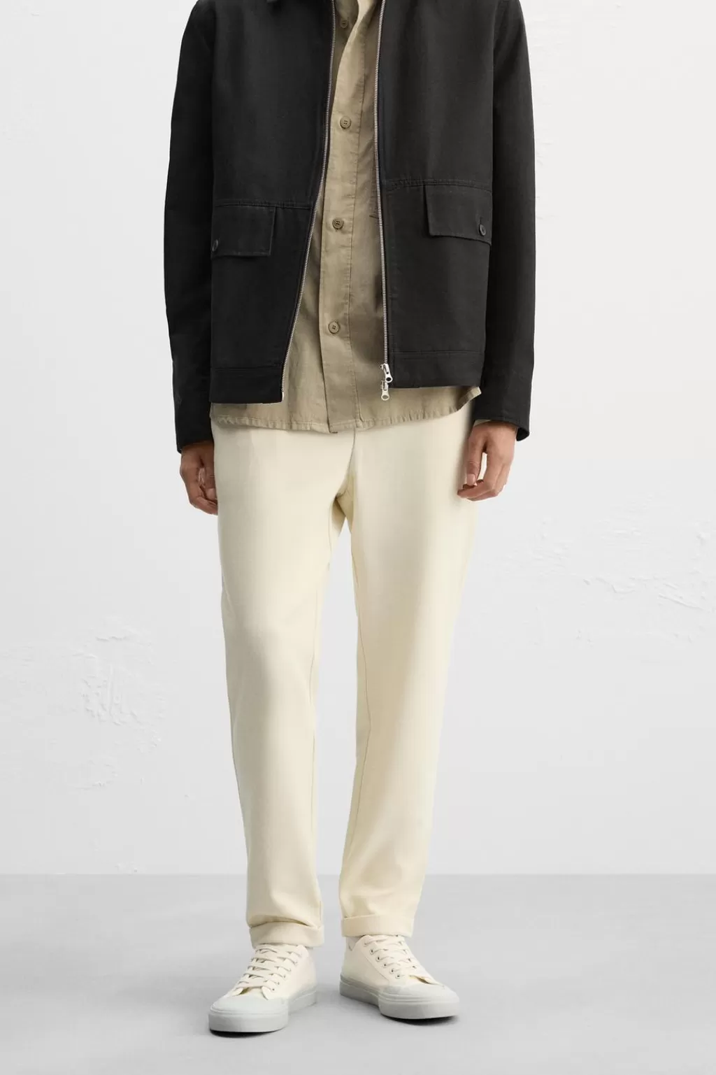 ZARA PANTALÓN CINTURA JOGGER EASY CARE<Hombre Pantalones