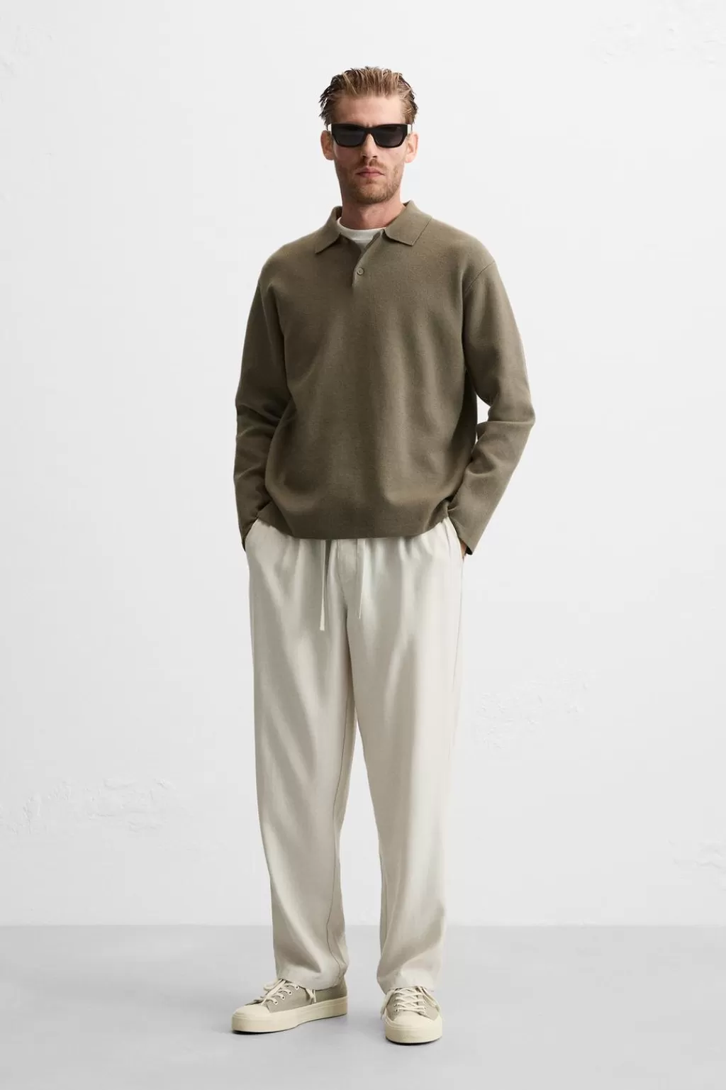 ZARA PANTALÓN CINTURA JOGGER LYOCELL<Hombre Pantalones