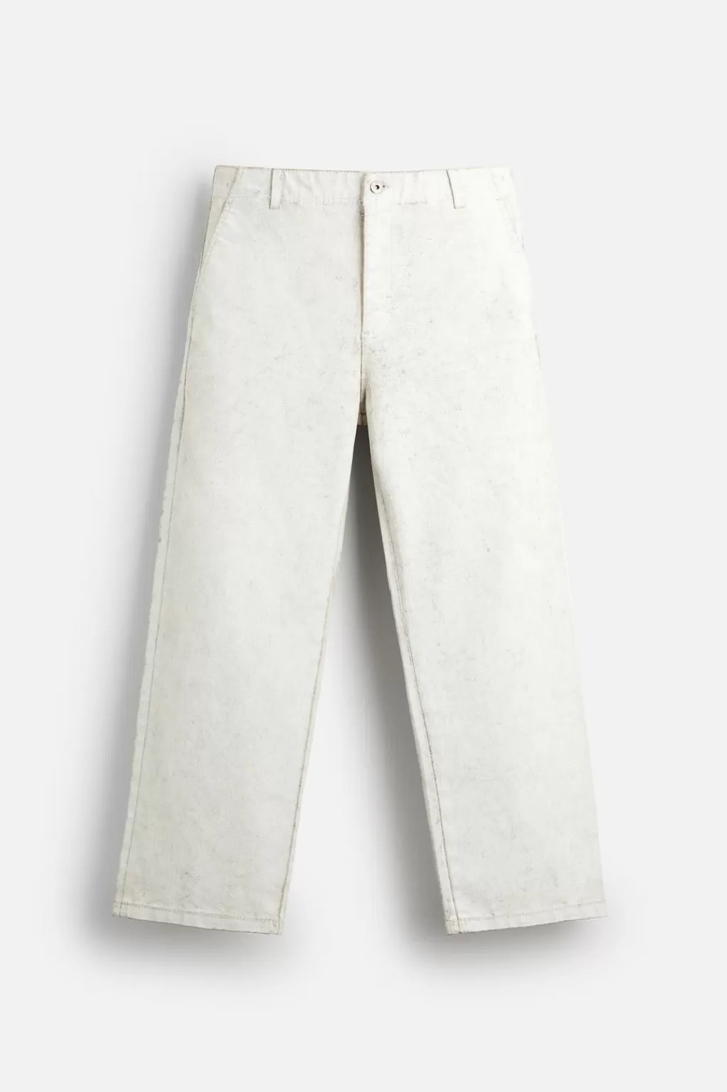 ZARA PANTALÓN ENCERADO COLOR LIMITED EDITION<Hombre Pantalones