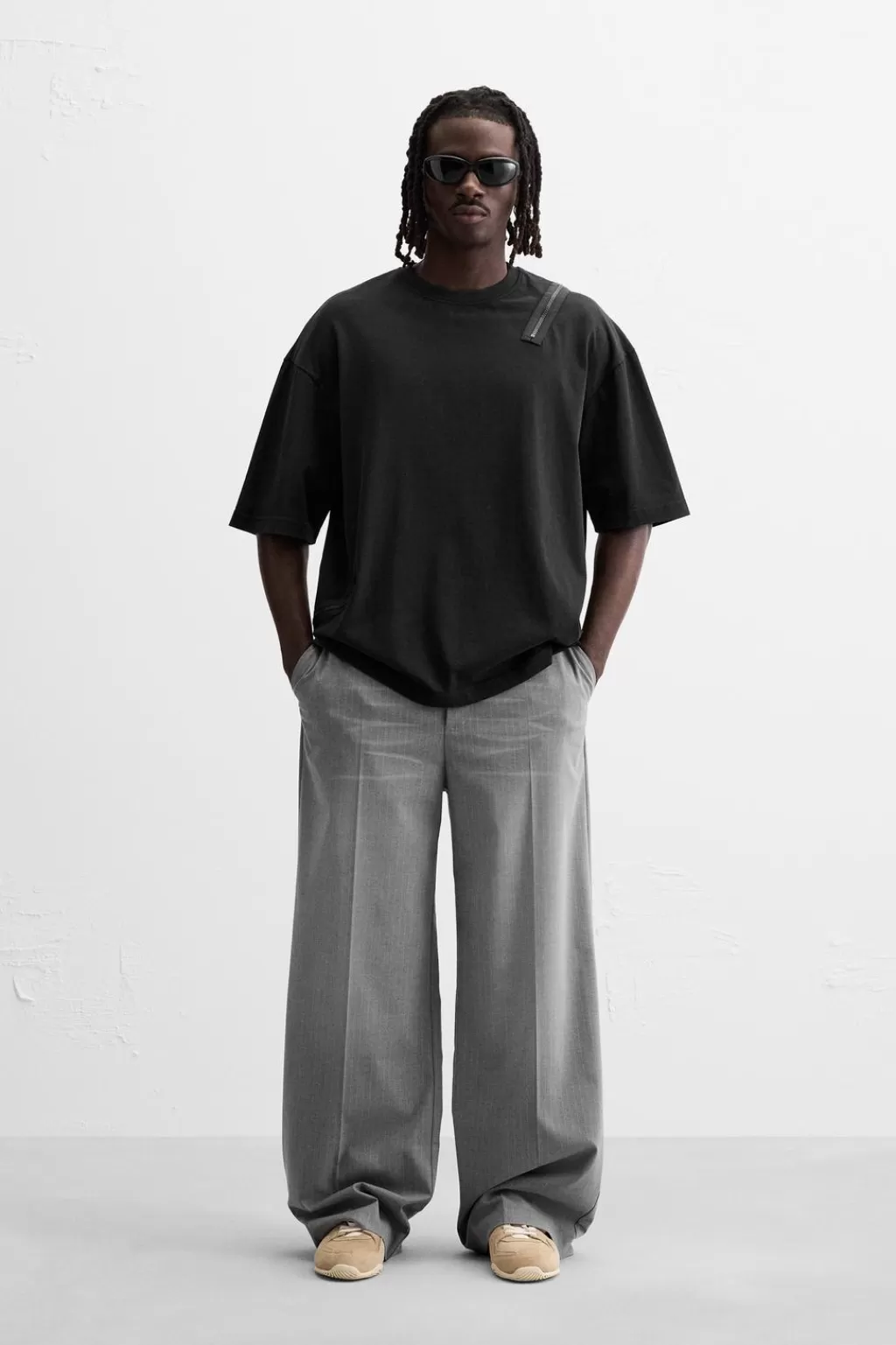 ZARA PANTALÓN ESTAMPADO SPRAY<Hombre Pantalones