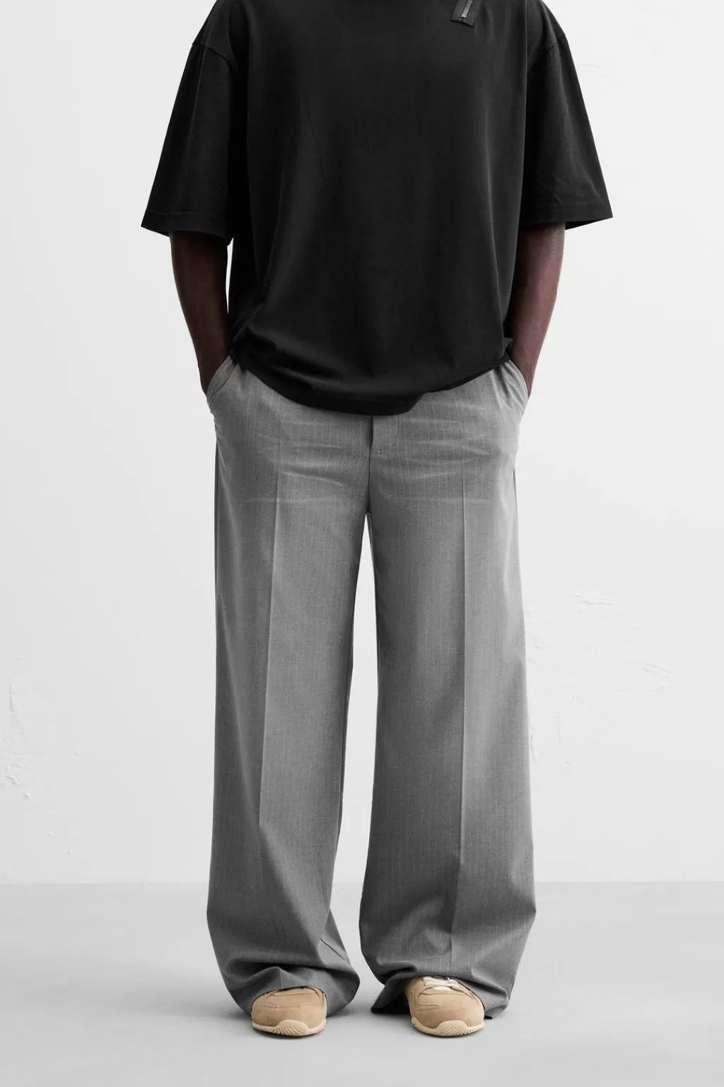 ZARA PANTALÓN ESTAMPADO SPRAY<Hombre Pantalones