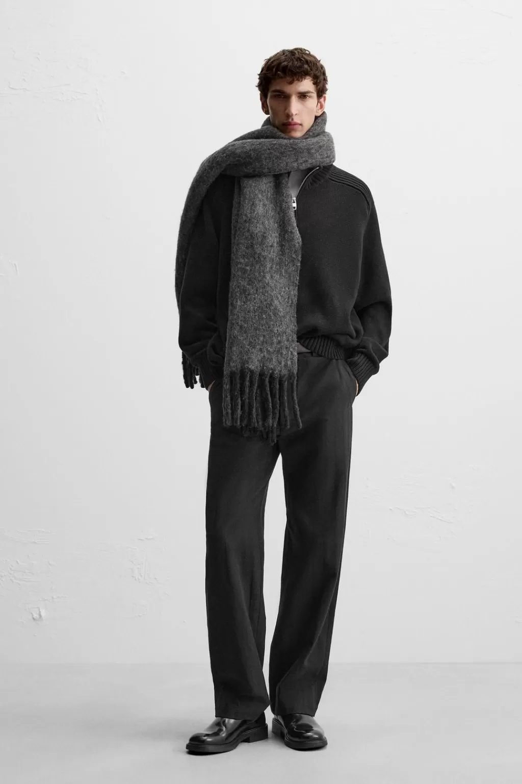 ZARA PANTALÓN ESTRUCTURA RAYAS<Hombre Pantalones