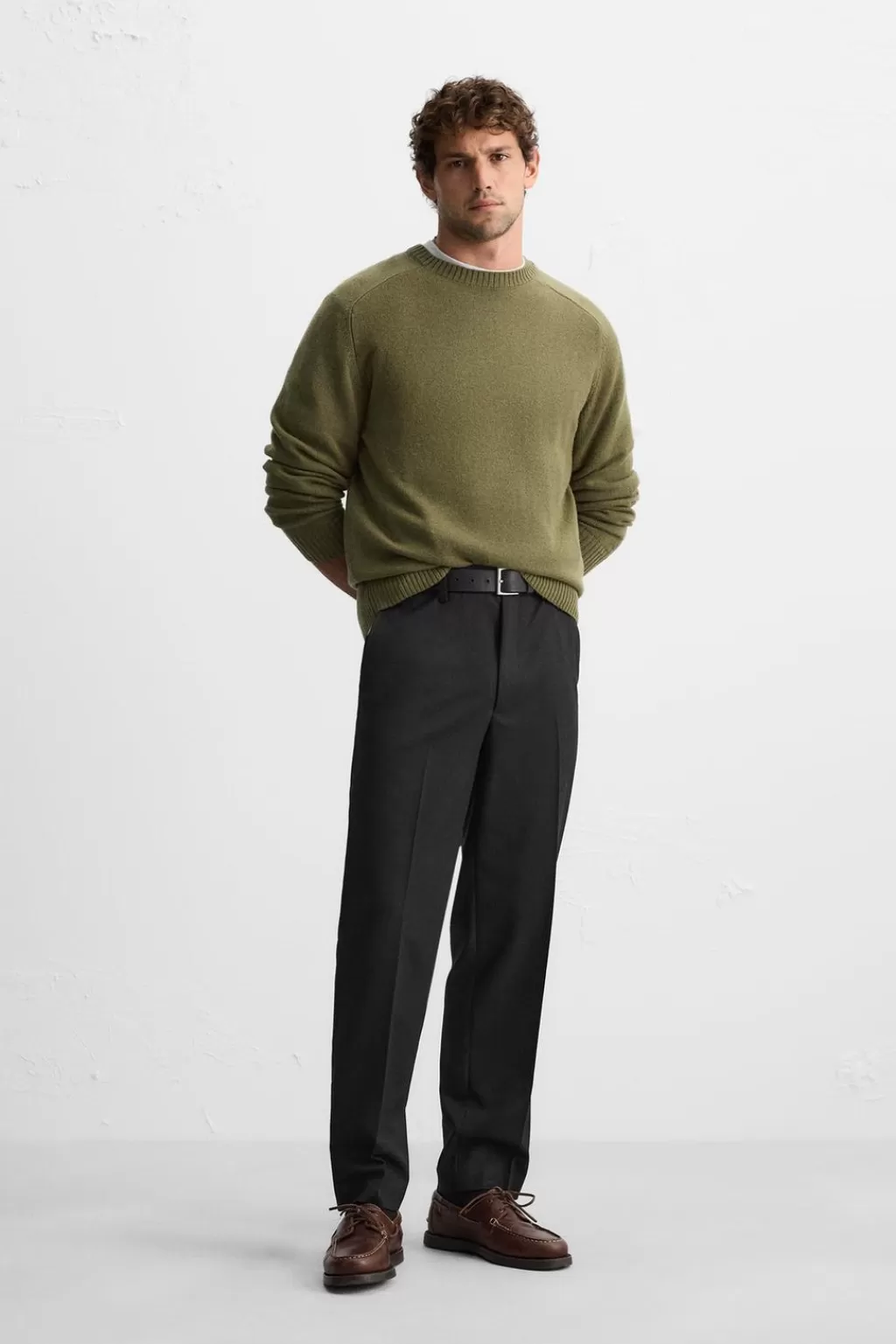 ZARA PANTALÓN ESTRUCTURA TWILL<Hombre Pantalones