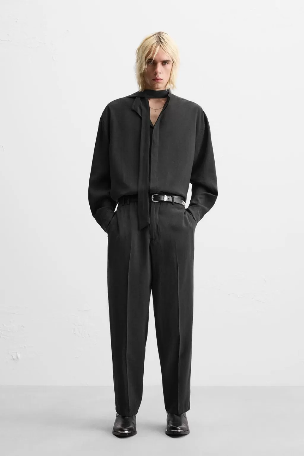 ZARA PANTALÓN FLUIDO<Hombre Pantalones