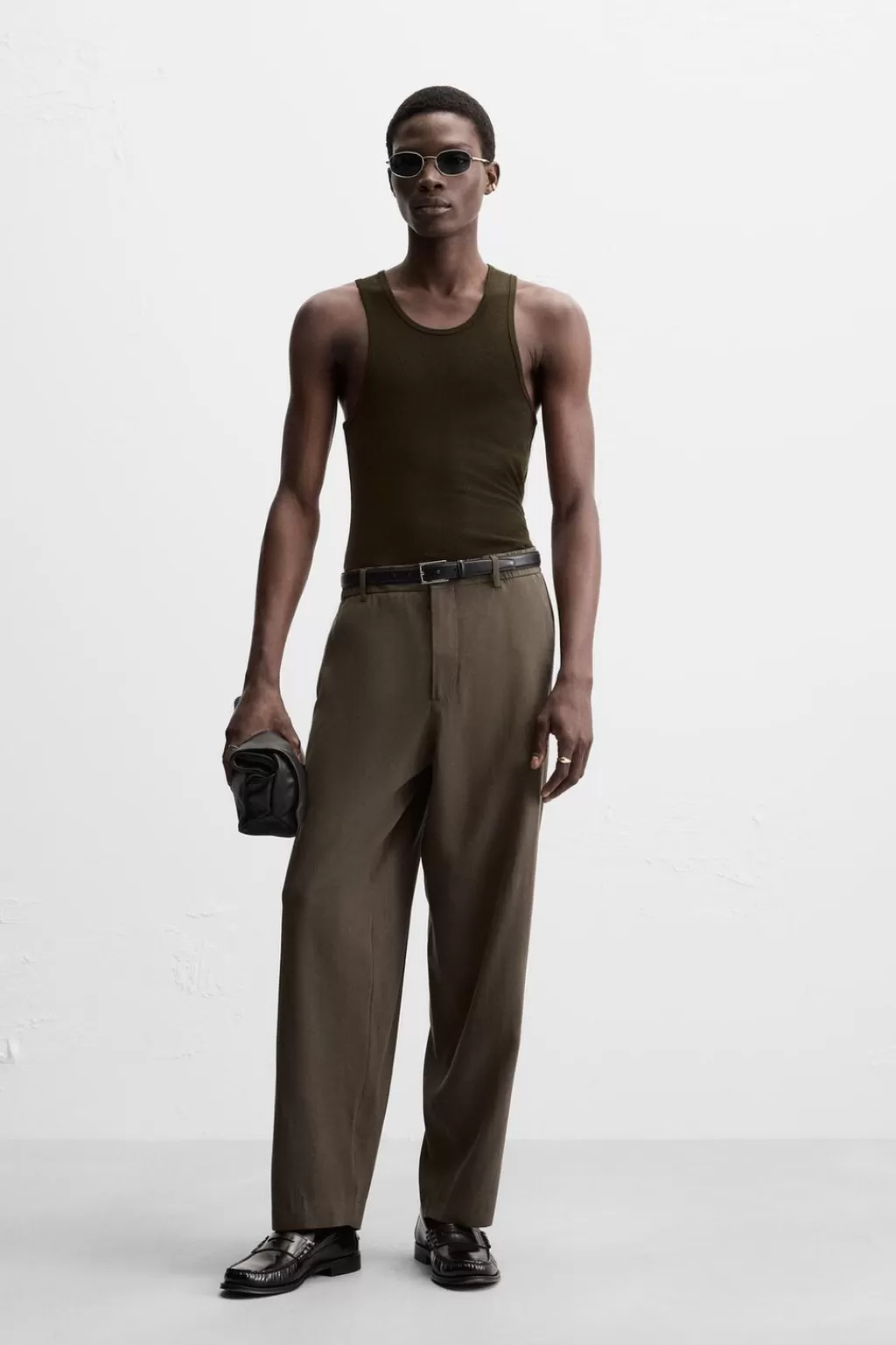 ZARA PANTALÓN FLUIDO<Hombre Pantalones