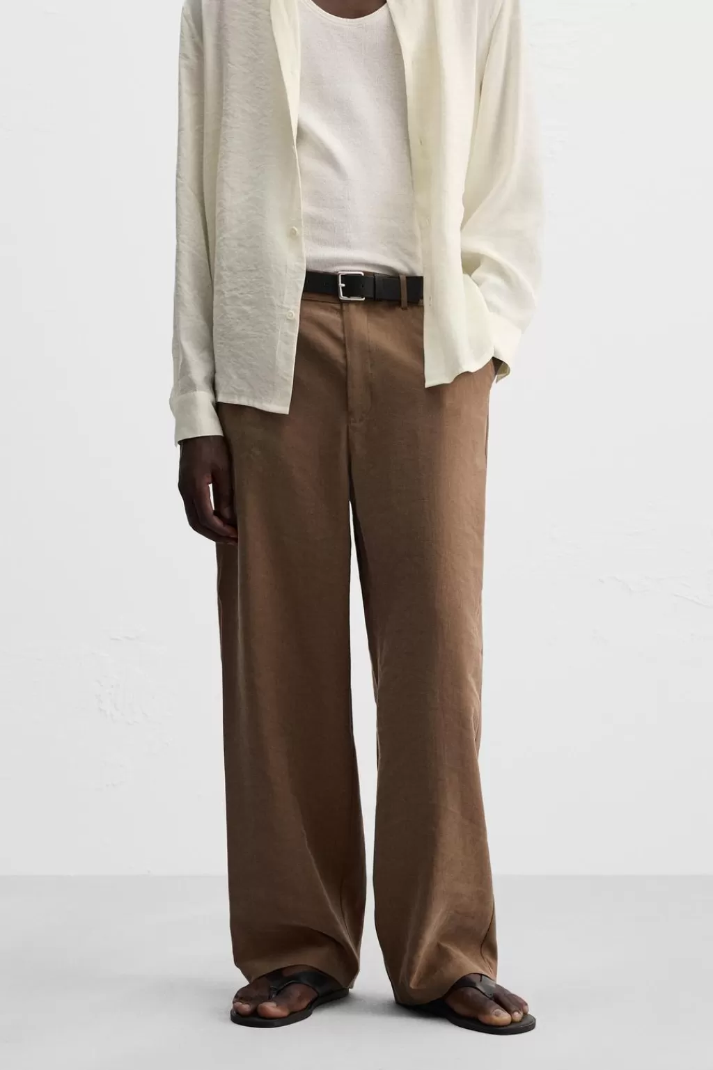 ZARA PANTALÓN FLUIDO STRAIGHT FIT<Hombre Pantalones