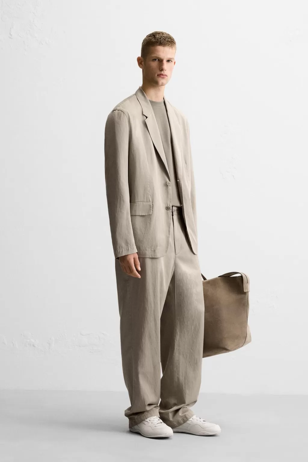 ZARA PANTALÓN FLUIDO TRAJE<Hombre Pantalones