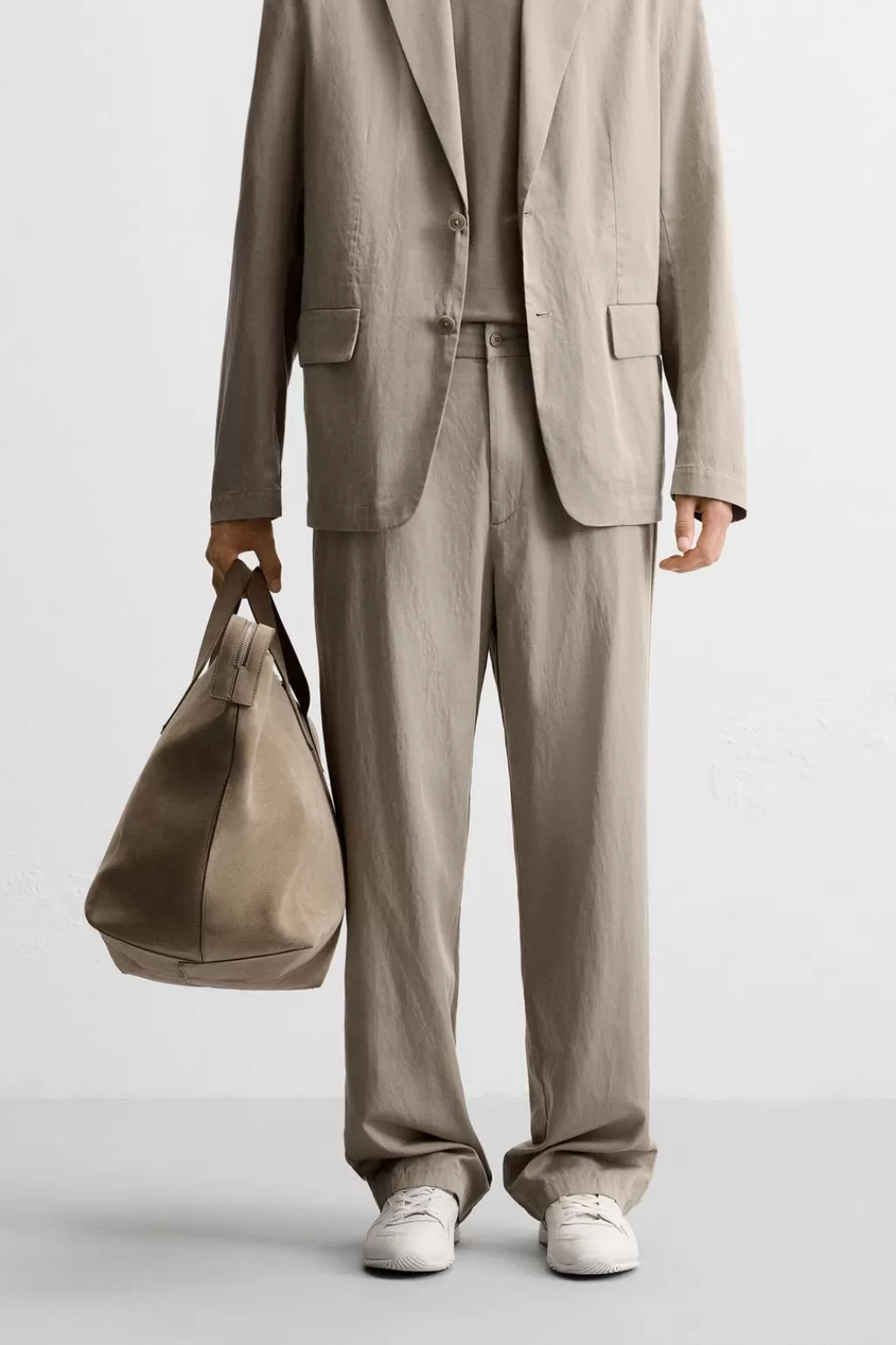 ZARA PANTALÓN FLUIDO TRAJE<Hombre Pantalones