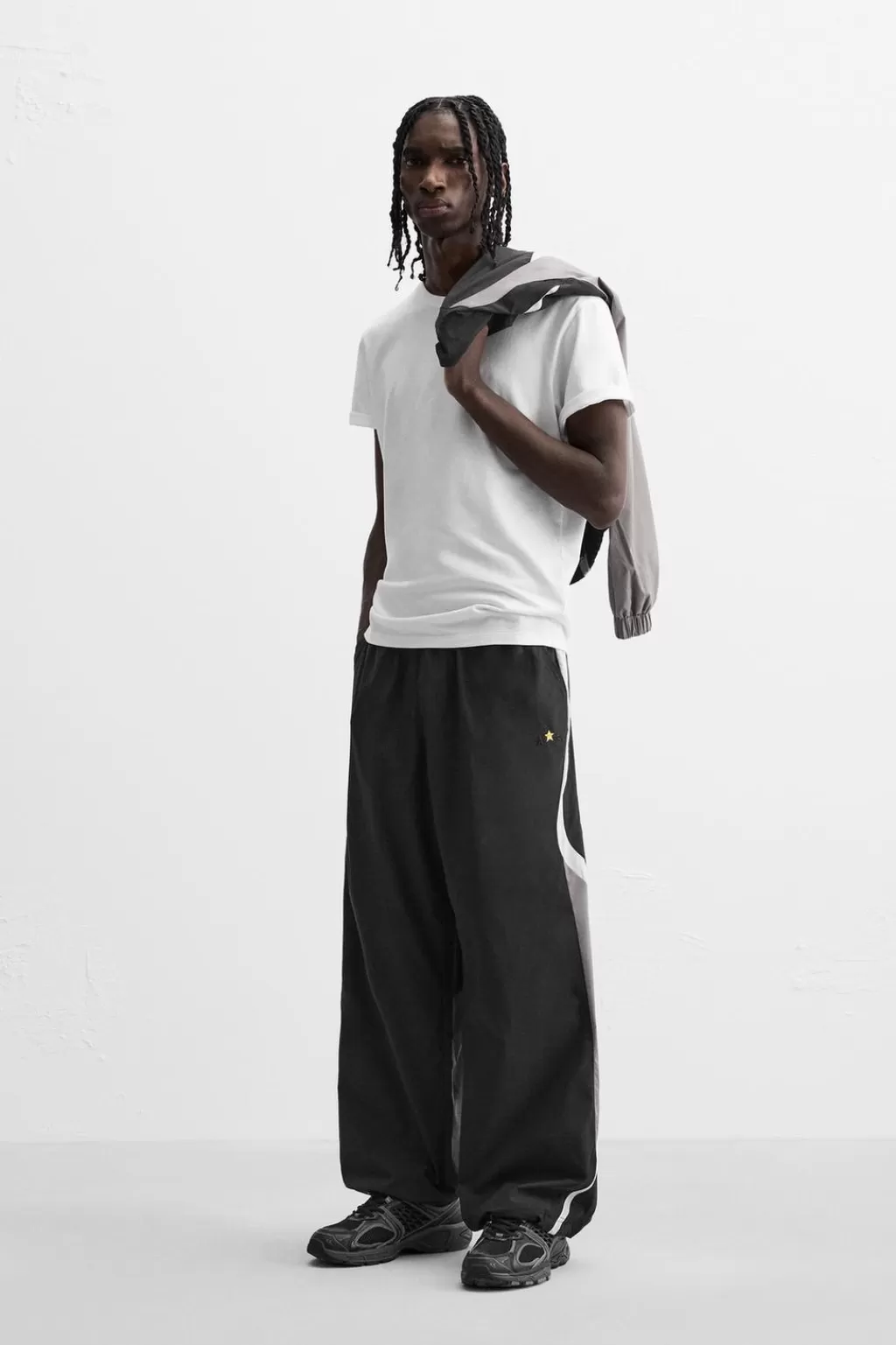 ZARA PANTALÓN JOGGER COLOR BLOCK<Hombre Pantalones