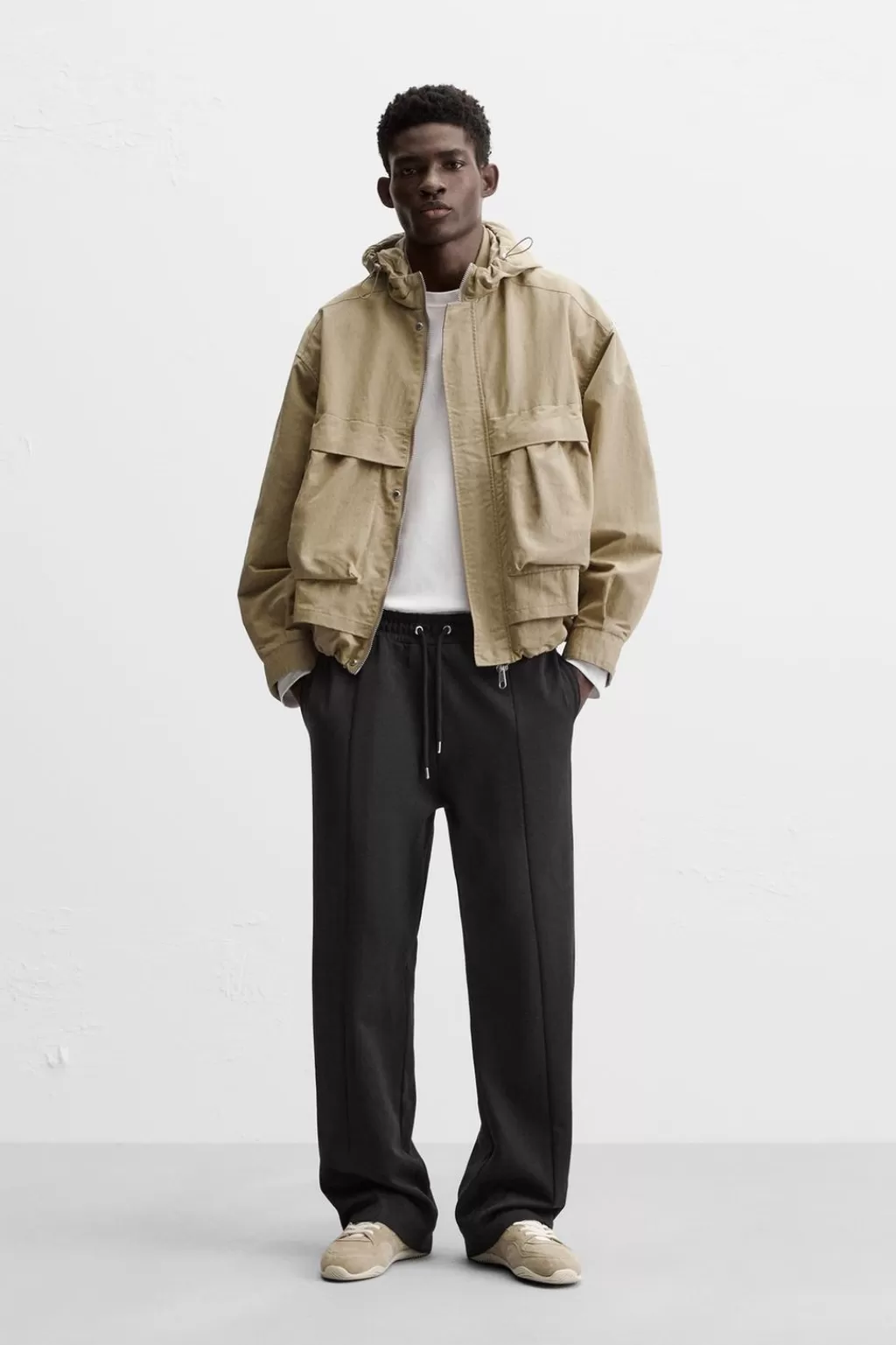 ZARA PANTALÓN JOGGER COSTURAS<Hombre Pantalones