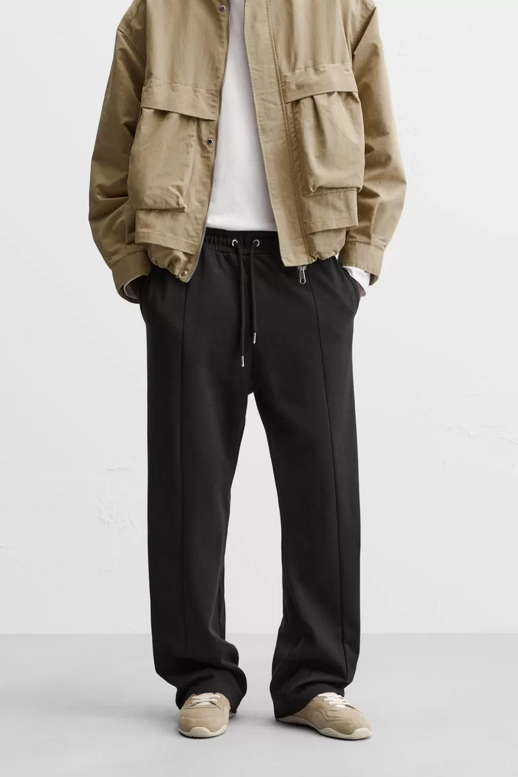 ZARA PANTALÓN JOGGER COSTURAS<Hombre Pantalones